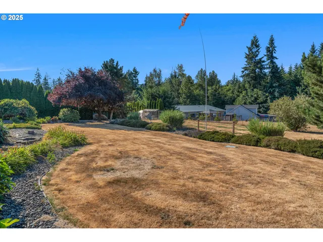 an aerial view of a house with a ocean view