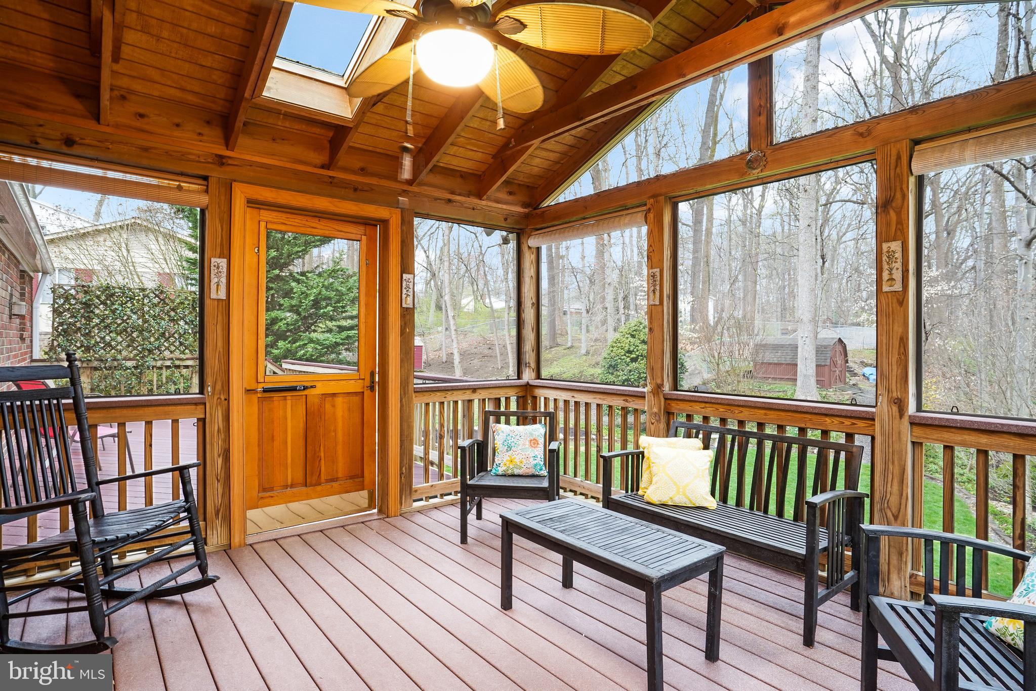 8437 Thames Street Springfield, VA 22151 - Photo 10 of 42 Screen Porch Overlooking Perfectly Landscaped Lot