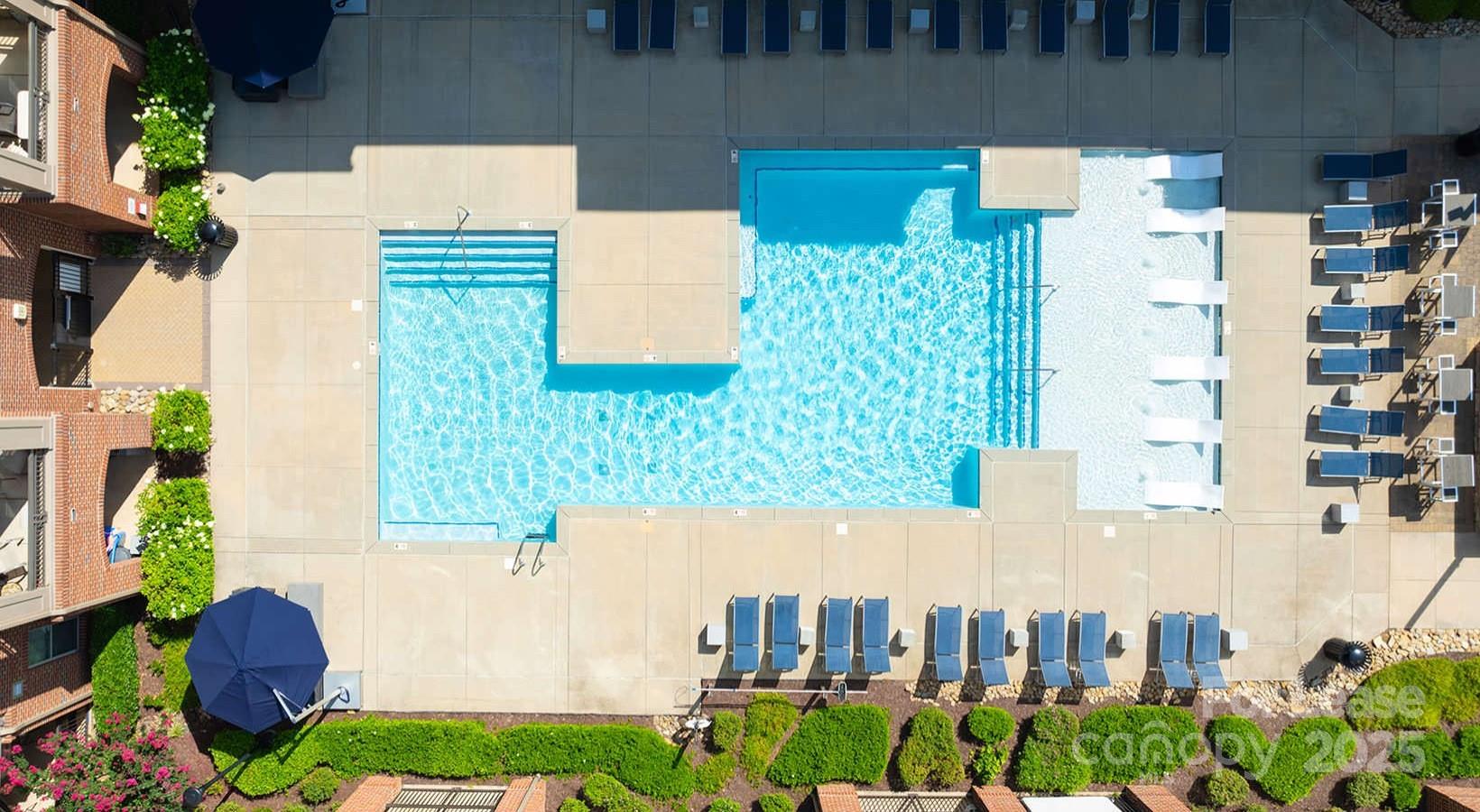 10624 Parrish Street, Unit B1 Matthews, NC 28105 - Photo 3 of 42 a aerial view of a house with balcony and trees