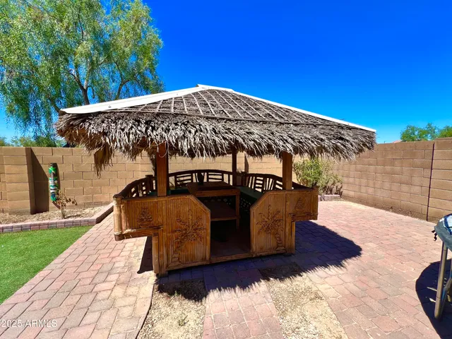 a view of a balcony with an outdoor space