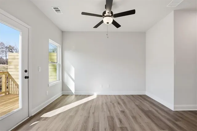 a view of a city and mountains