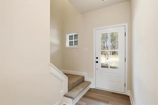 a view of bedroom and bathroom