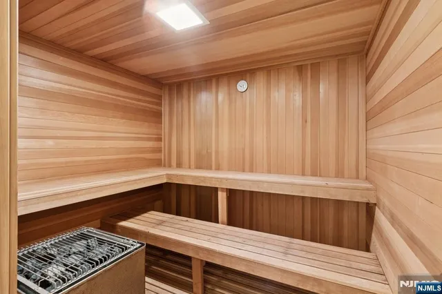 a view of dresser and microwave