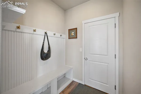 a view of a walk in closet