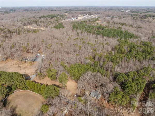 an aerial view of forest