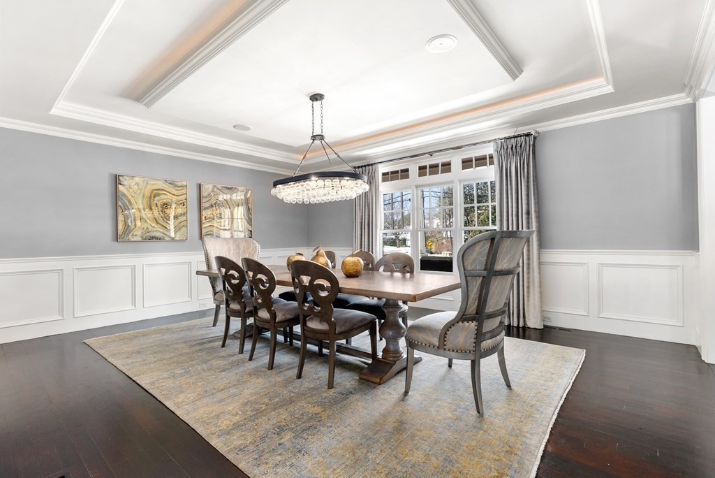 178 Lowell Road Wellesley, MA 02481 - Photo 12 of 38 a view of a dining room with furniture and wooden floor