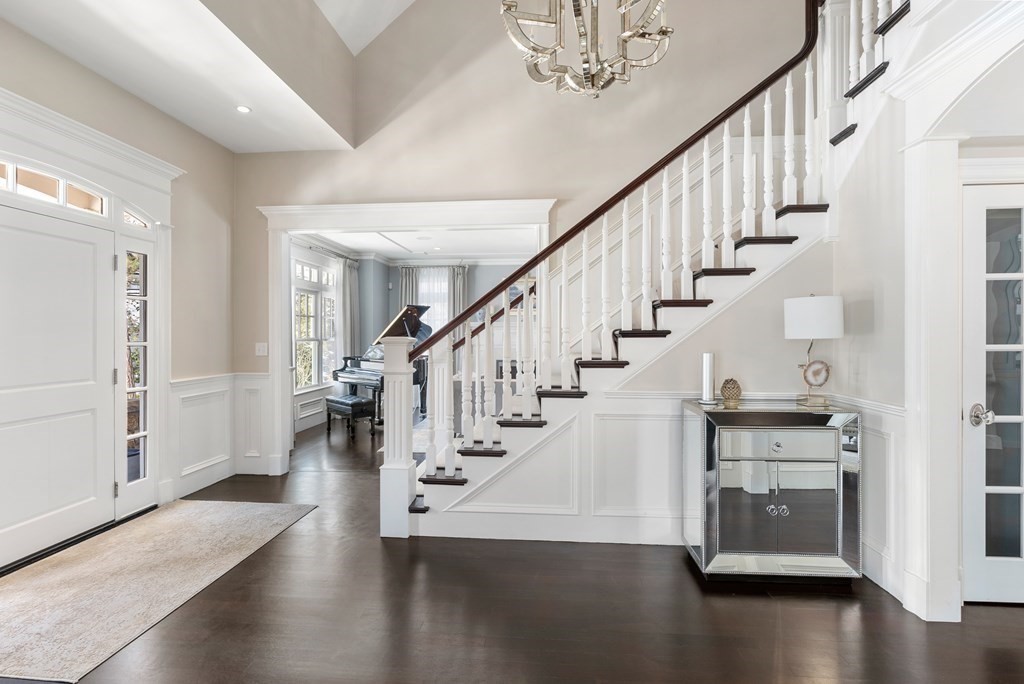 178 Lowell Road Wellesley, MA 02481 - Photo 20 of 38 a view of entryway and hall with wooden floor