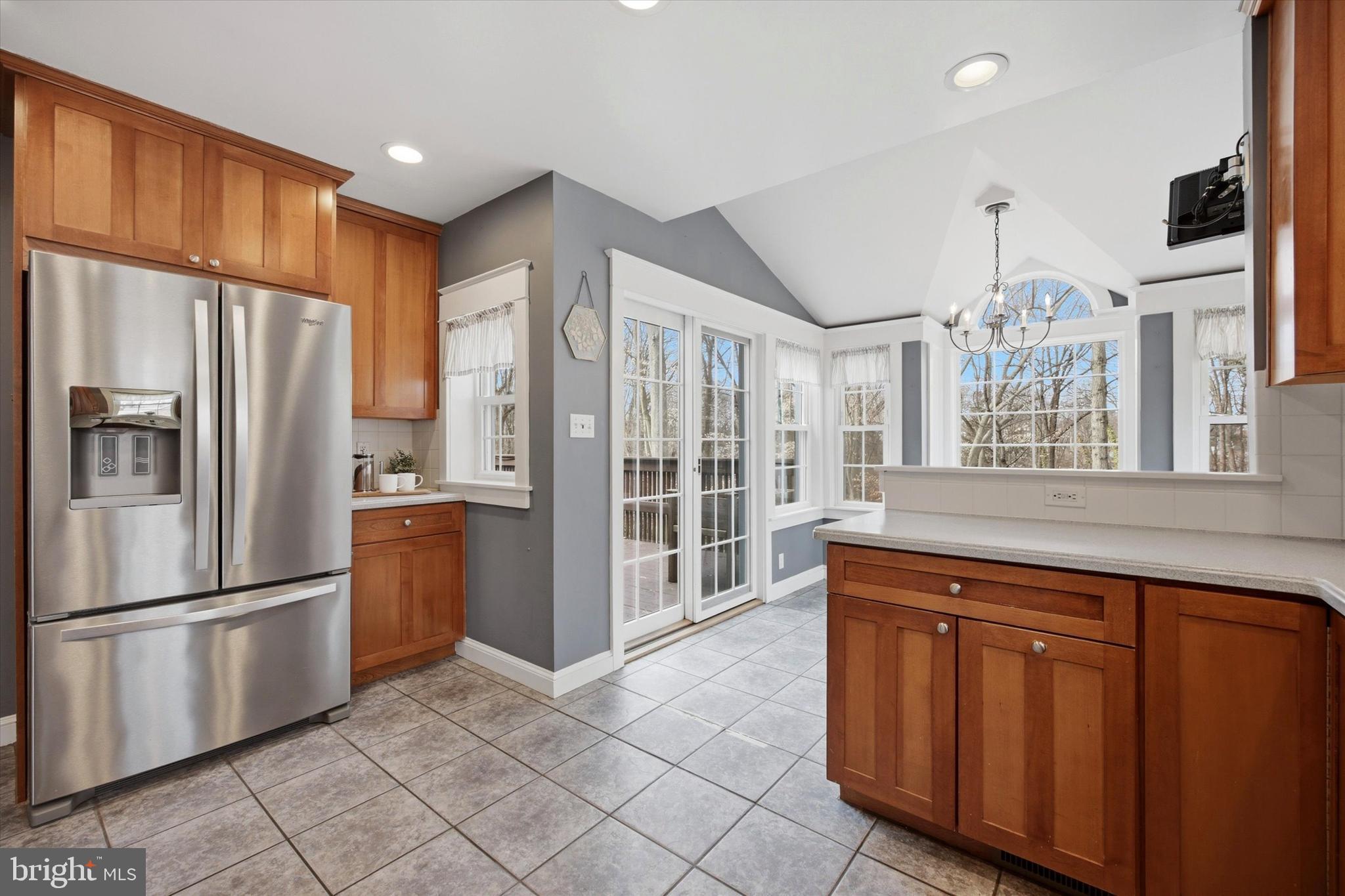 436 Kerr Lane Springfield, PA 19064 - Photo 13 of 52 a kitchen with stainless steel appliances a refrigerator and a sink