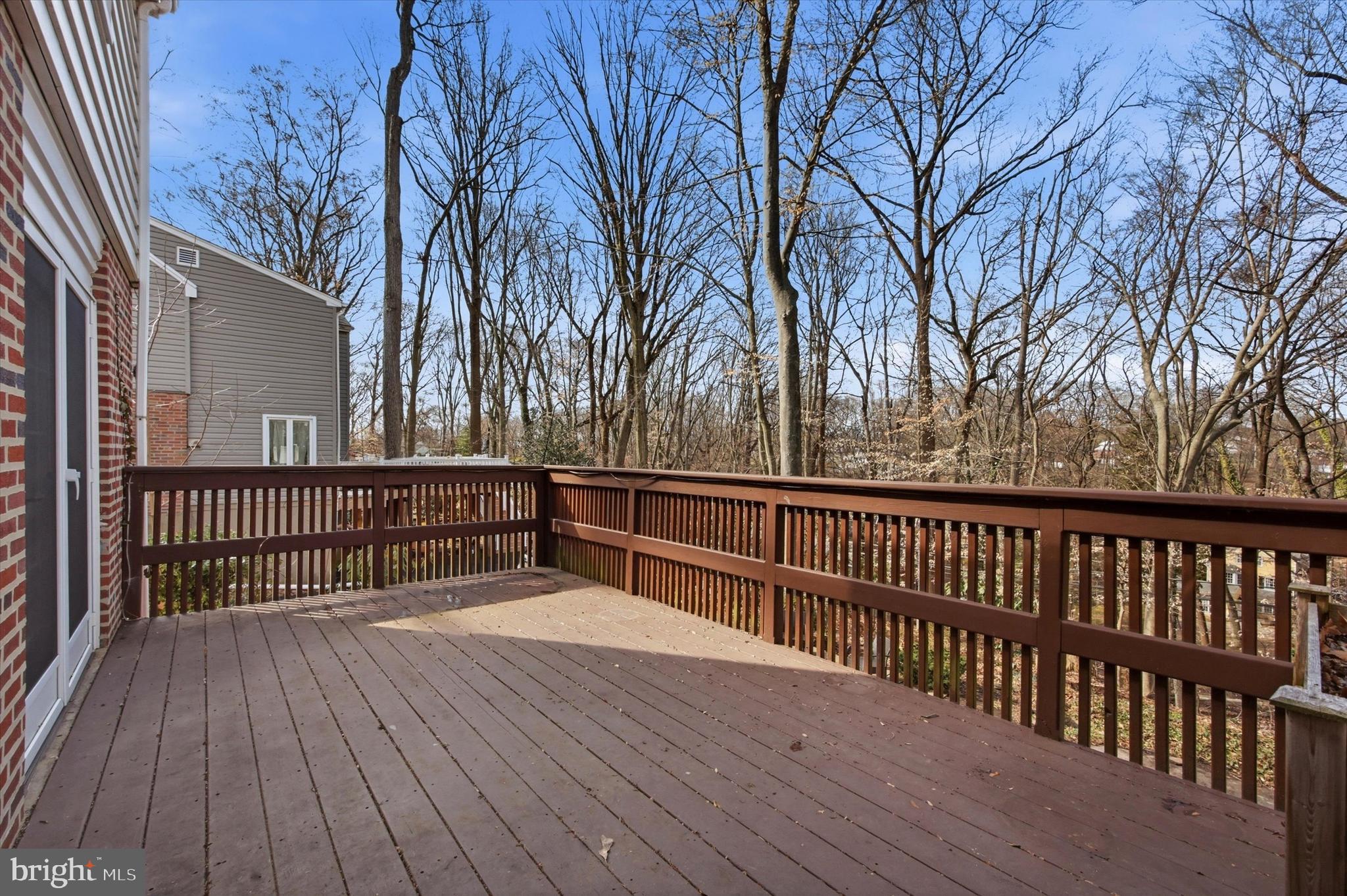 436 Kerr Lane Springfield, PA 19064 - Photo 17 of 52 a view of balcony with wooden floor and fence