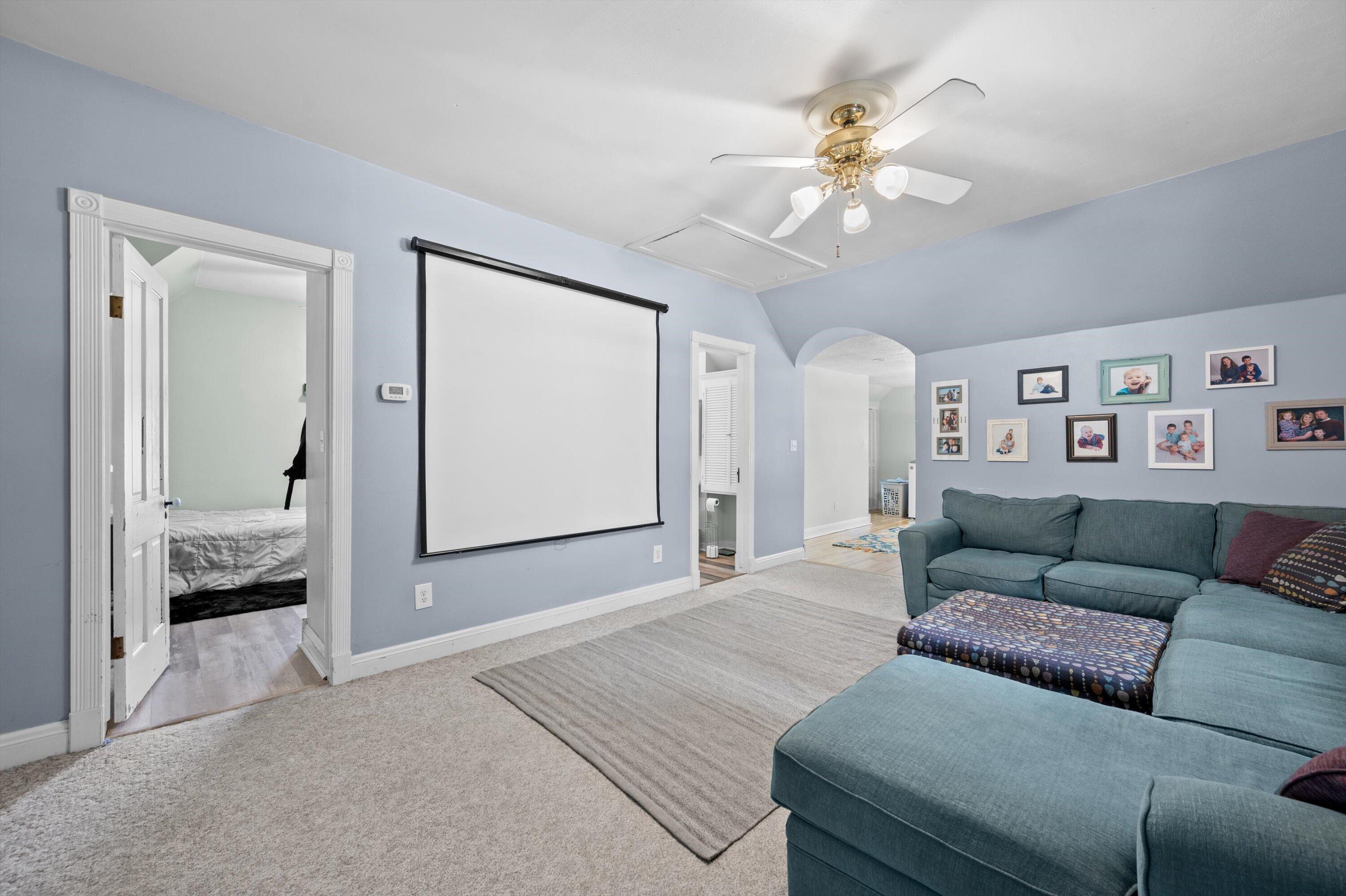 3174 South Herman Street Milwaukee, WI 53207 - Photo 20 of 25 Upper level family room. Movie night!