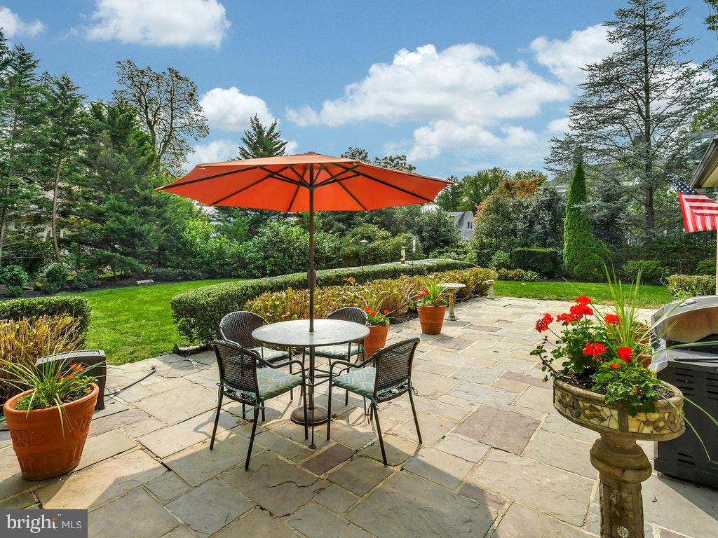 121 Bleddyn Road Ardmore, PA 19003 - Photo 34 of 40 Large Terrace with view of Rear Yard