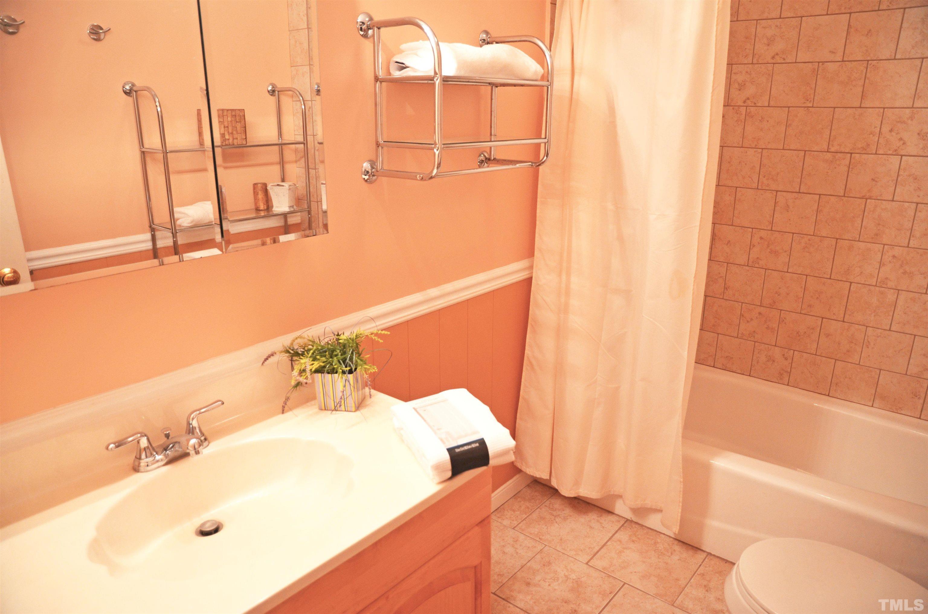 4907 Old Elizabeth Road Raleigh, NC 27616 - Photo 10 of 30 a bathroom with a sink and a mirror