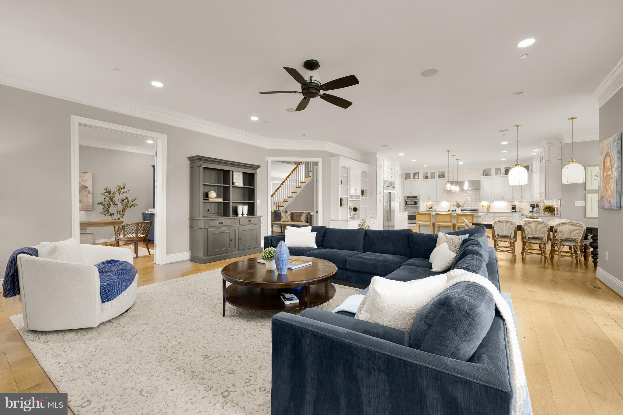 5606 Parkston Road Bethesda, MD 20816 - Photo 50 of 50 a living room with furniture and a view of kitchen