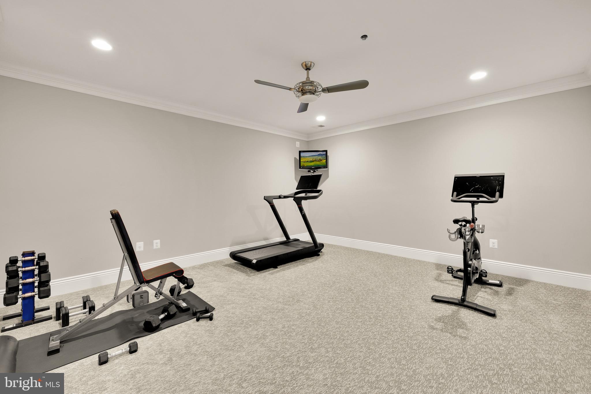 5606 Parkston Road Bethesda, MD 20816 - Photo 45 of 50 a view of a room with gym equipment