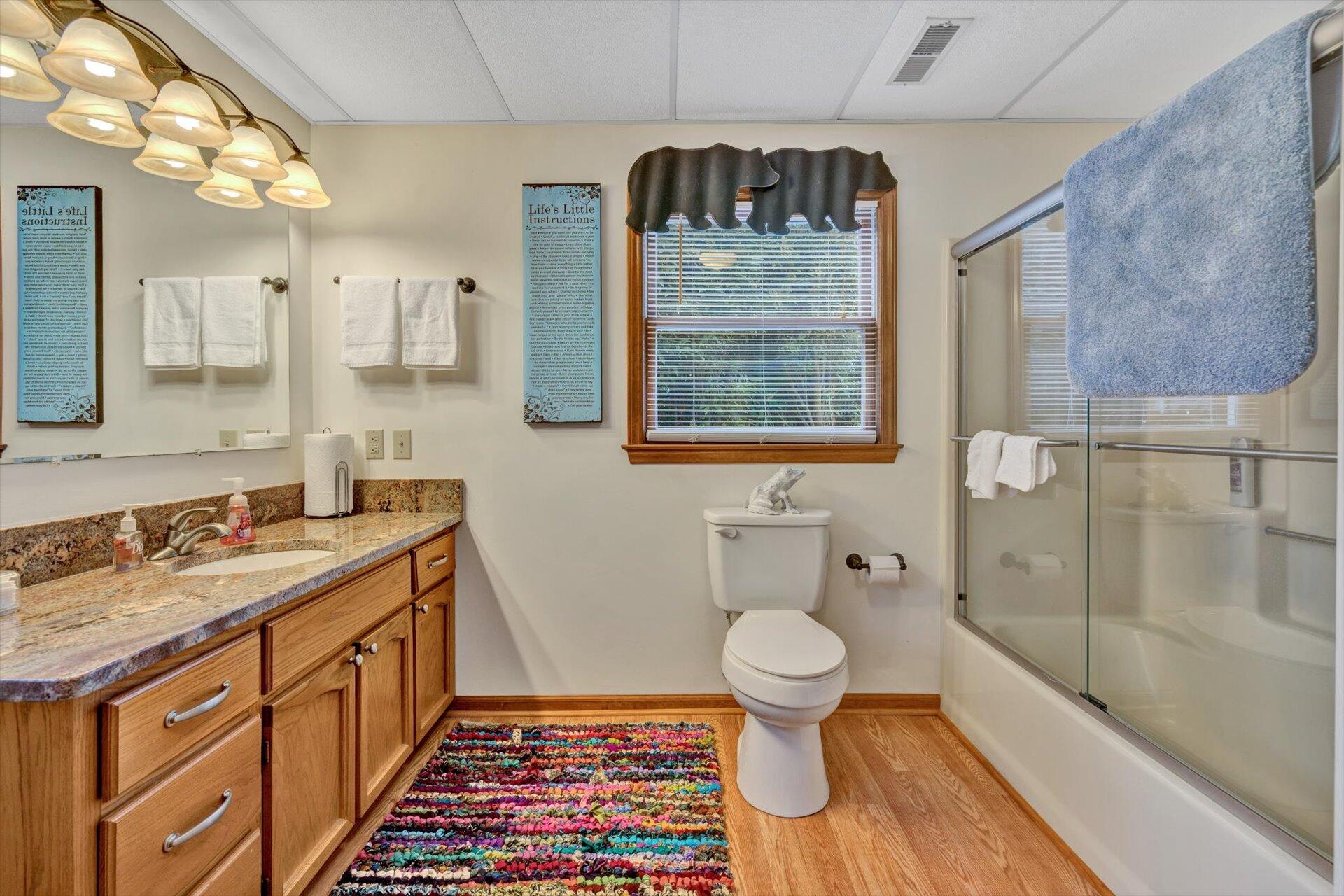 515 Cedar Ridge Road Union Hall, VA 24176 - Photo 33 of 51 a bathroom with a sink toilet and shower