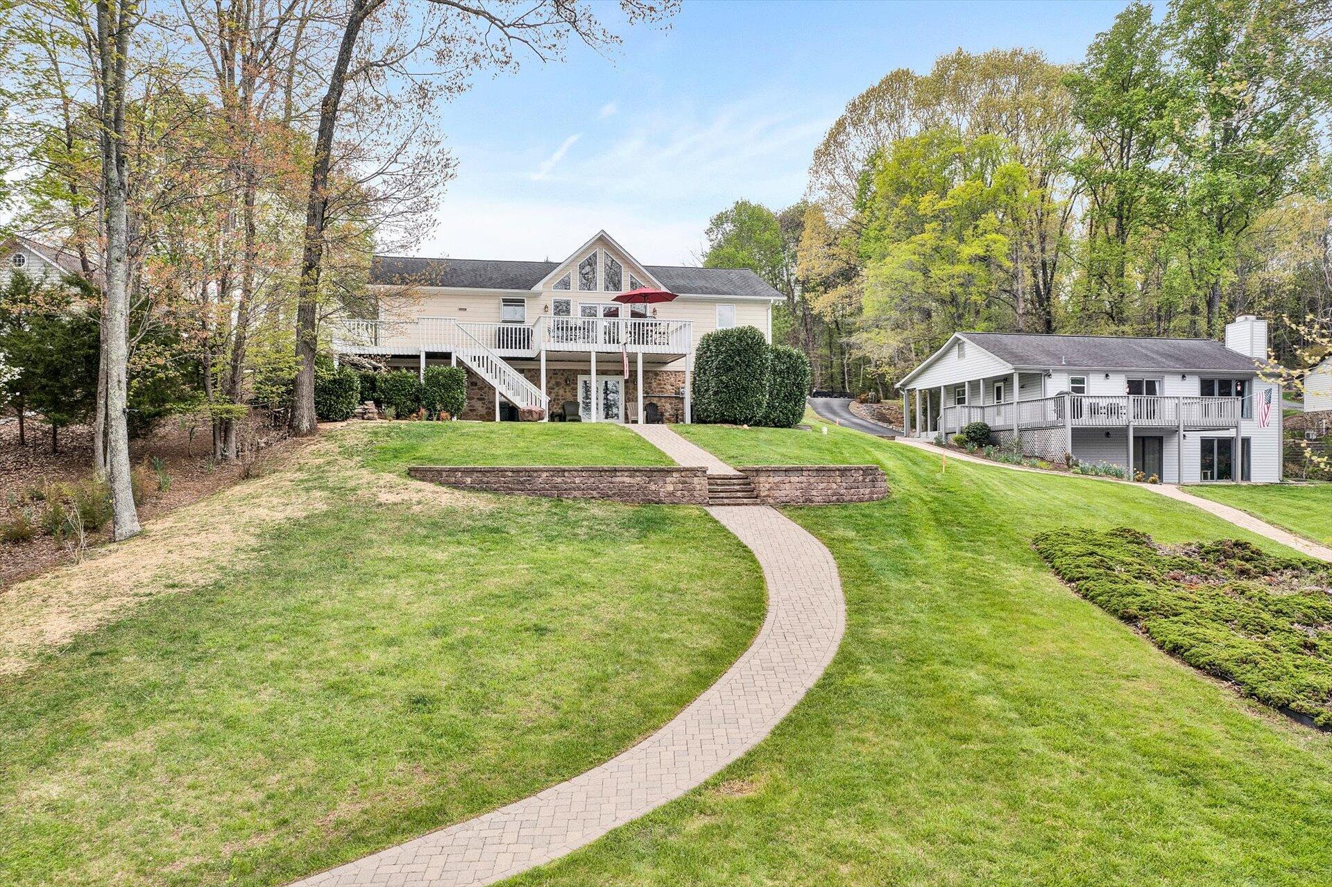 515 Cedar Ridge Road Union Hall, VA 24176 - Photo 42 of 51 a view of a house with a yard