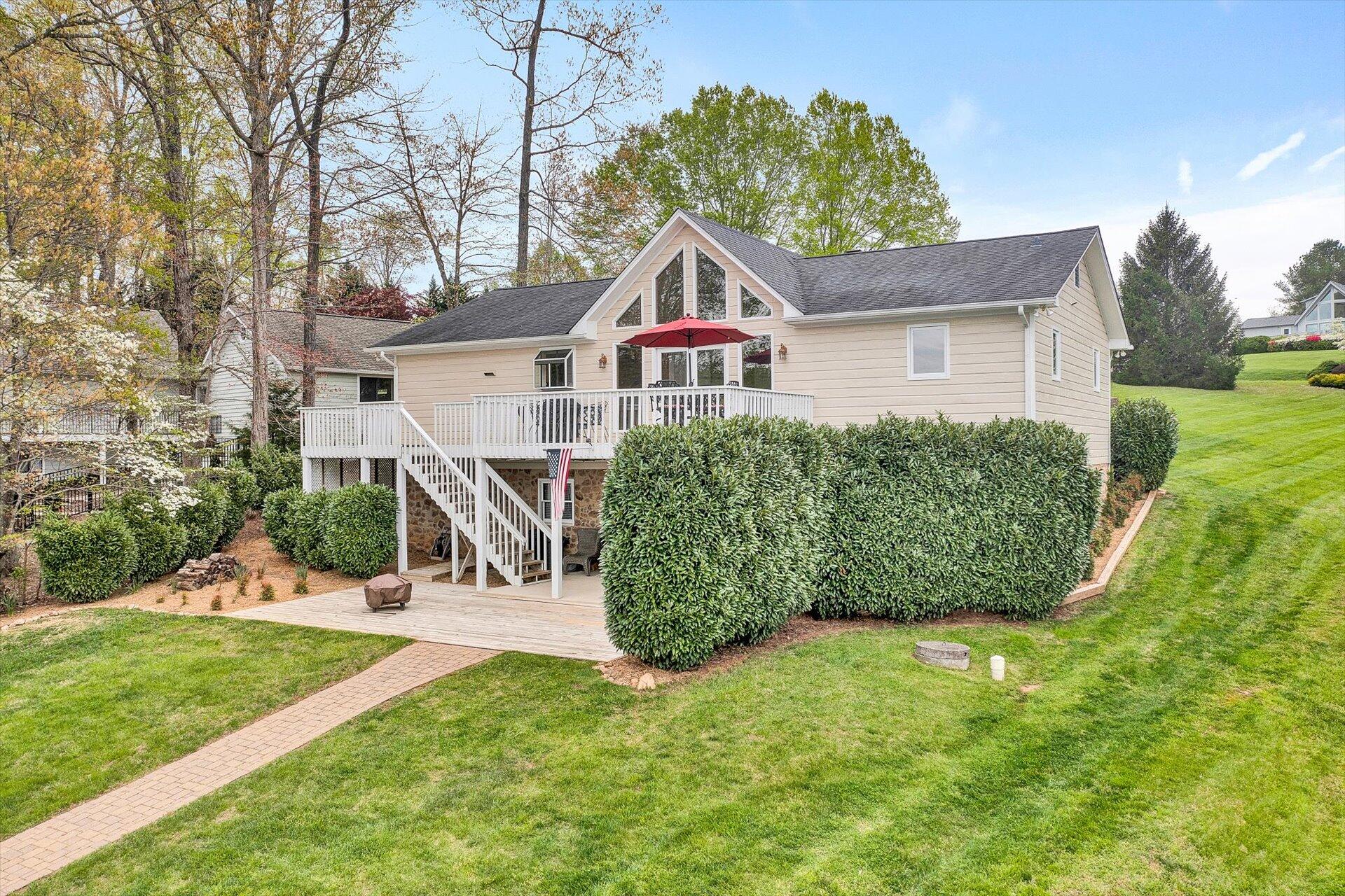 515 Cedar Ridge Road Union Hall, VA 24176 - Photo 6 of 51 a view of a house with a yard and potted plants