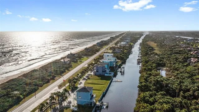a view of ocean and city