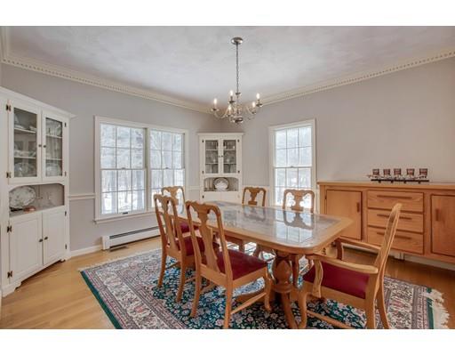 22 Battle Flagg Road Bedford, MA 01730 - Photo 13 of 30 a dining room with furniture a chandelier and wooden floor