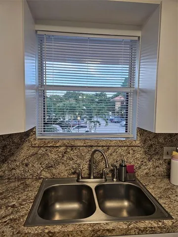 a sink with a window