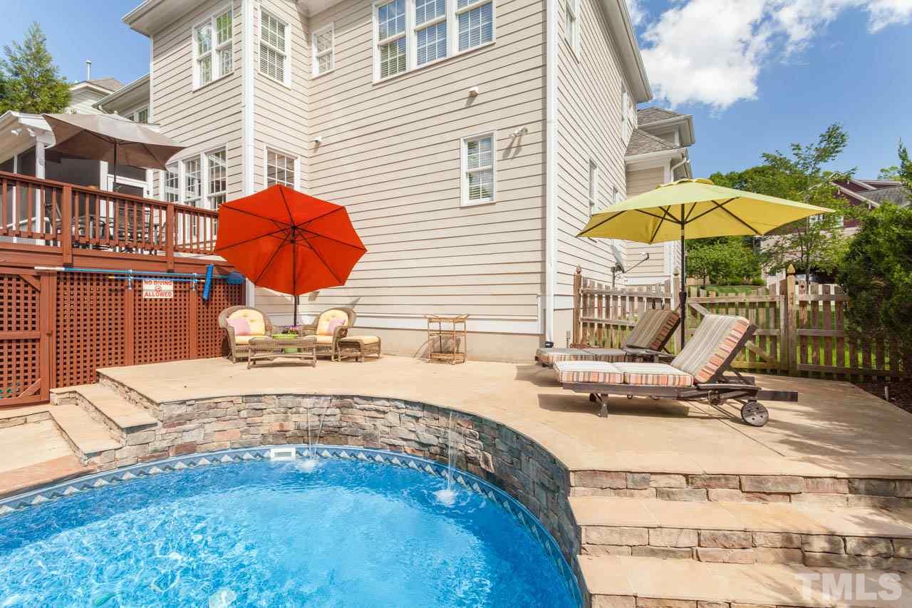 4218 Batiste Road Raleigh, NC 27613 - Photo 7 of 25 ANOTHER GREAT VIEW OF THE POOL AND PATIO.