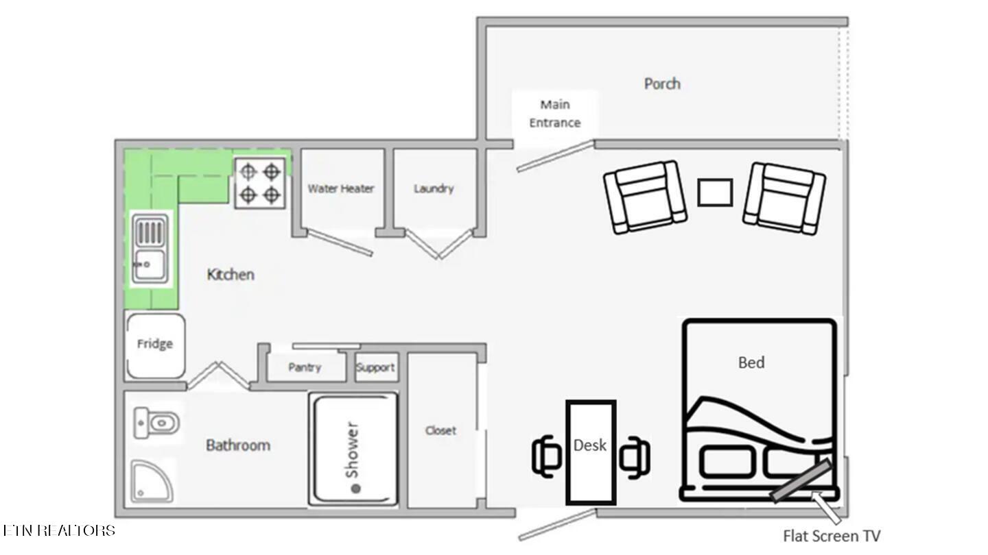 7309 Chartwell Road, Unit 4 Knoxville, TN 37931 - Photo 43 of 57 Apartment Layout