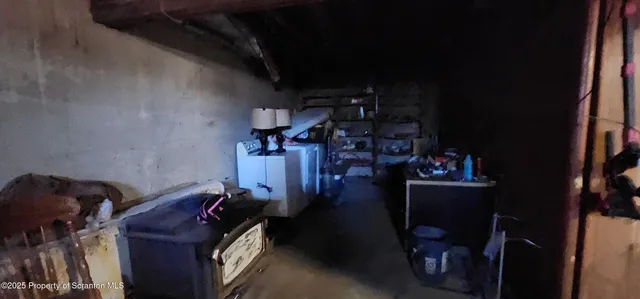 a view of storage and utility room