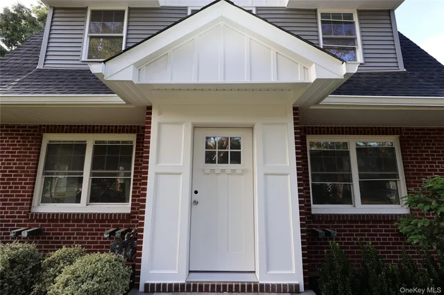 a front view of a house