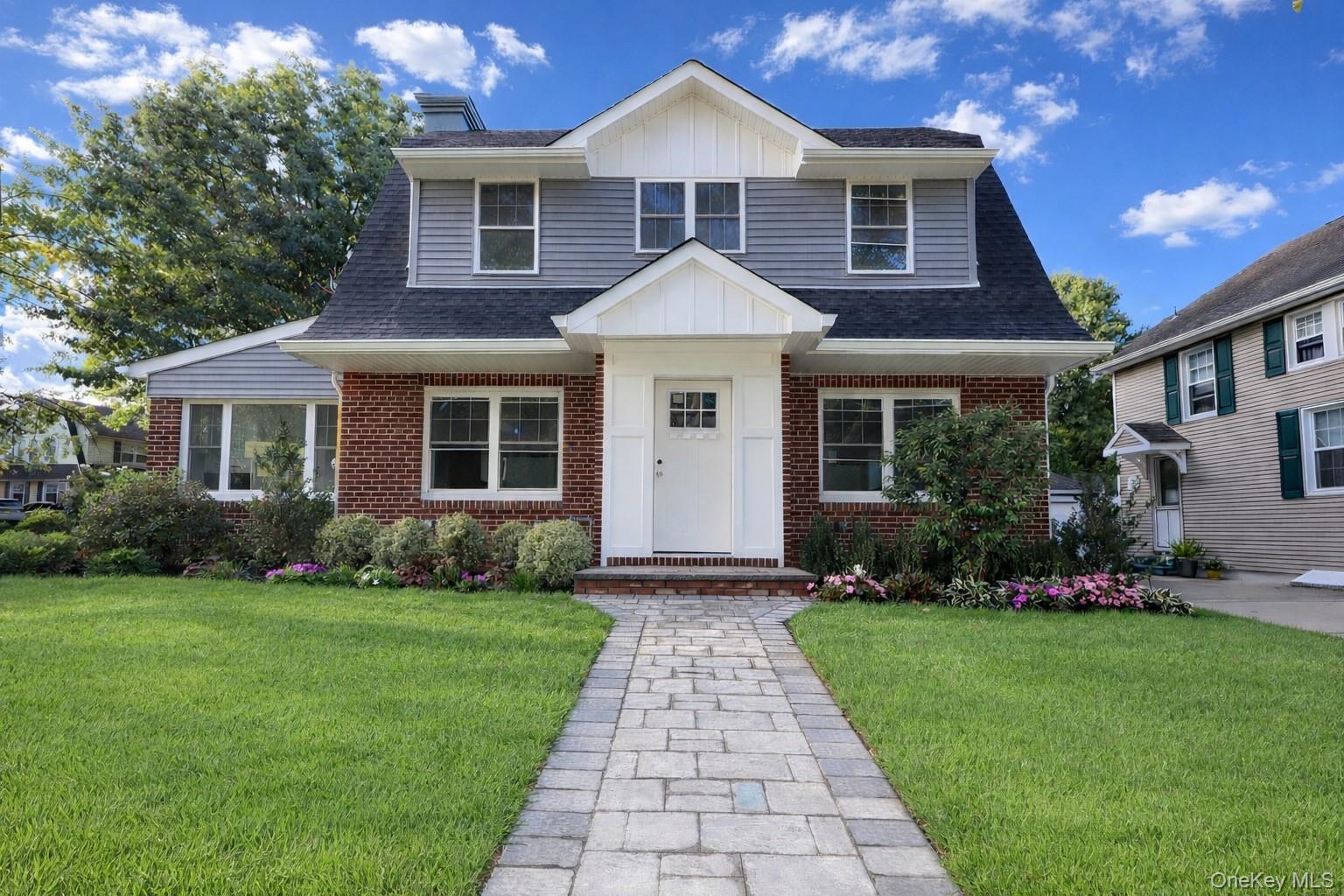 78 Ontario Road Floral Park, NY 11001 - Photo 29 of 33 Front image with bright Blue Sky *Door color can be customized