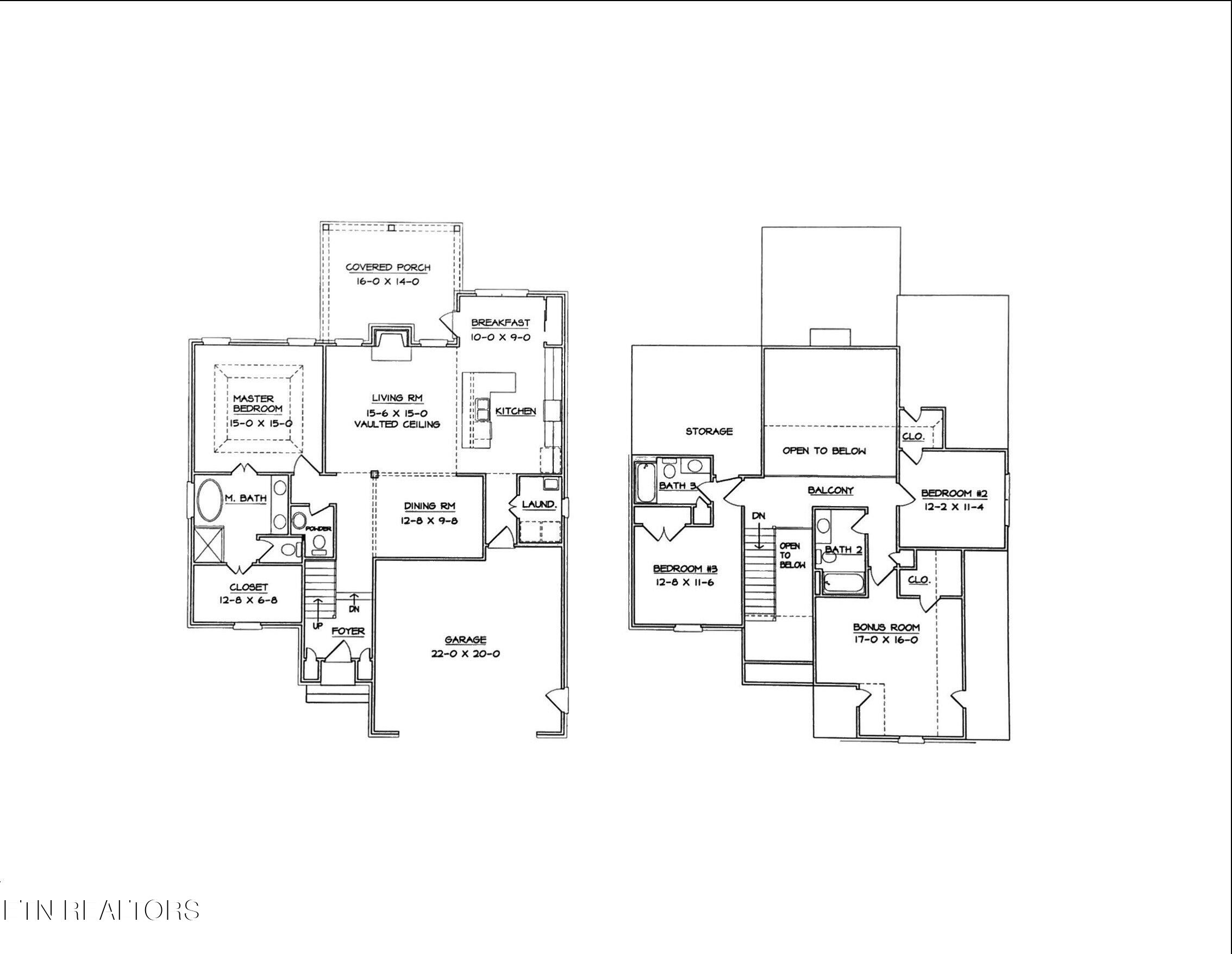 9968 Rio Bravo Lane Knoxville, TN 37922 - Photo 4 of 4 Gleneagle Floor Plan Sketch