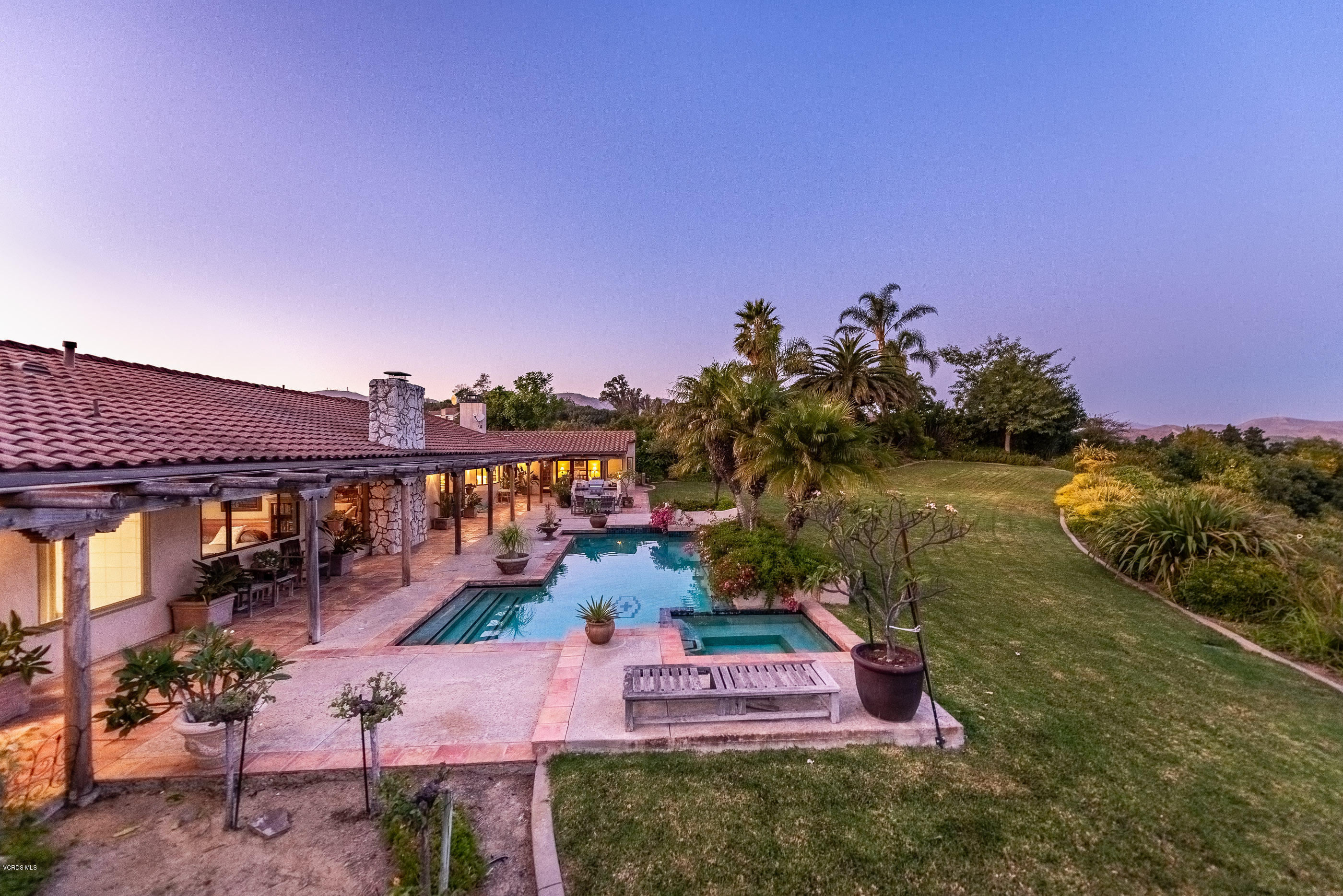 6138 West Greentree Drive Somis, CA 93066 - Photo 14 of 61 an aerial view of a house with a garden and lake view