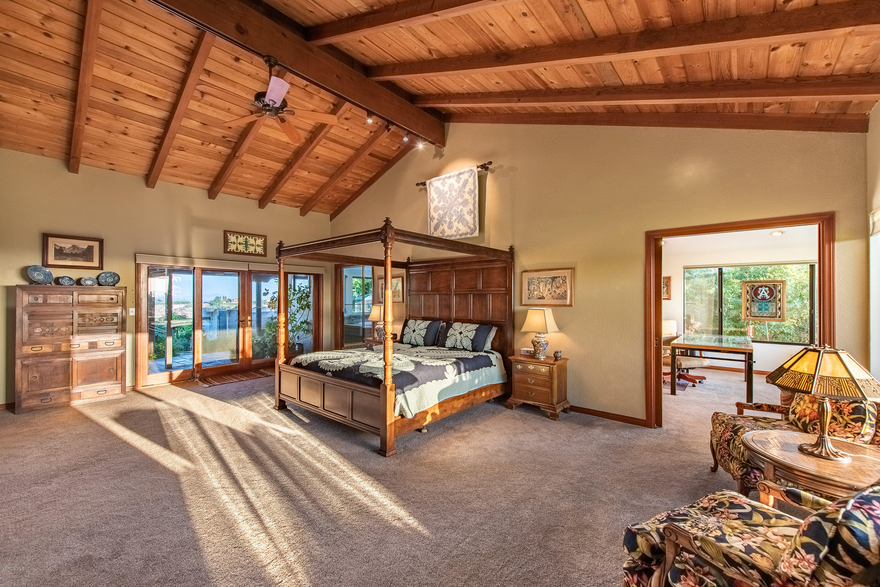 6138 West Greentree Drive Somis, CA 93066 - Photo 3 of 61 a bedroom with furniture and large windows