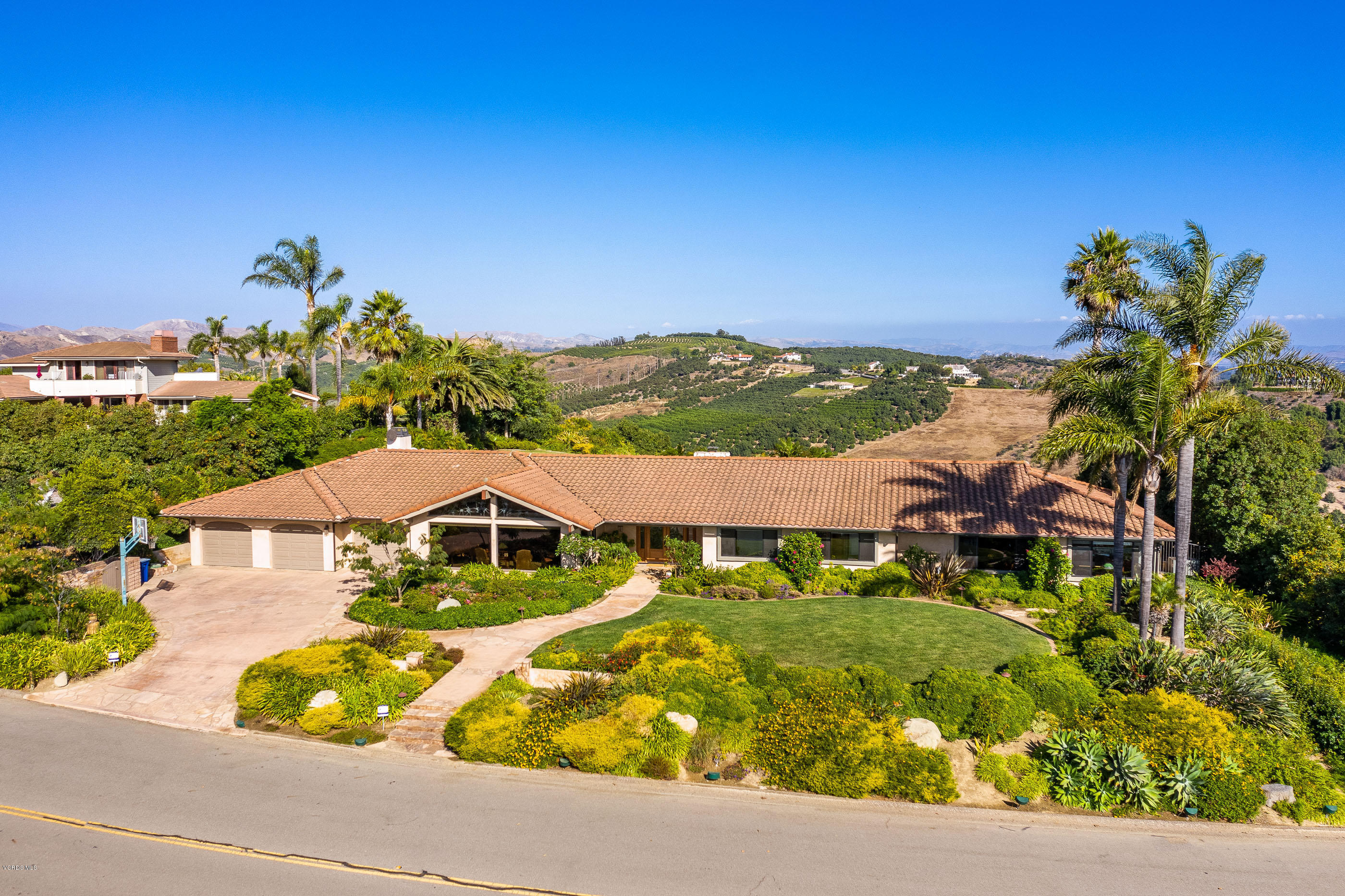 6138 West Greentree Drive Somis, CA 93066 - Photo 61 of 61 a view of an house with backyard space and garden