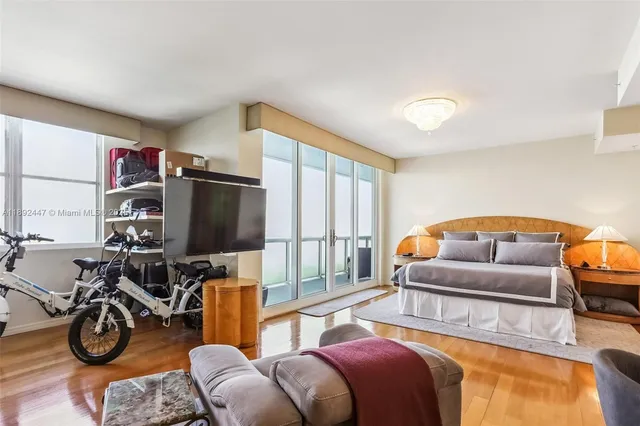 a workspace with furniture