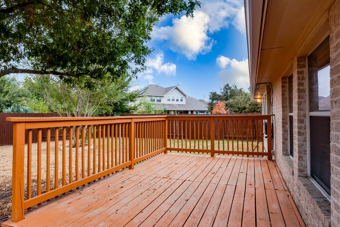 15437 Fisher Island Drive Austin, TX 78717 - Photo 30 of 35 Wooden deck with a residential view