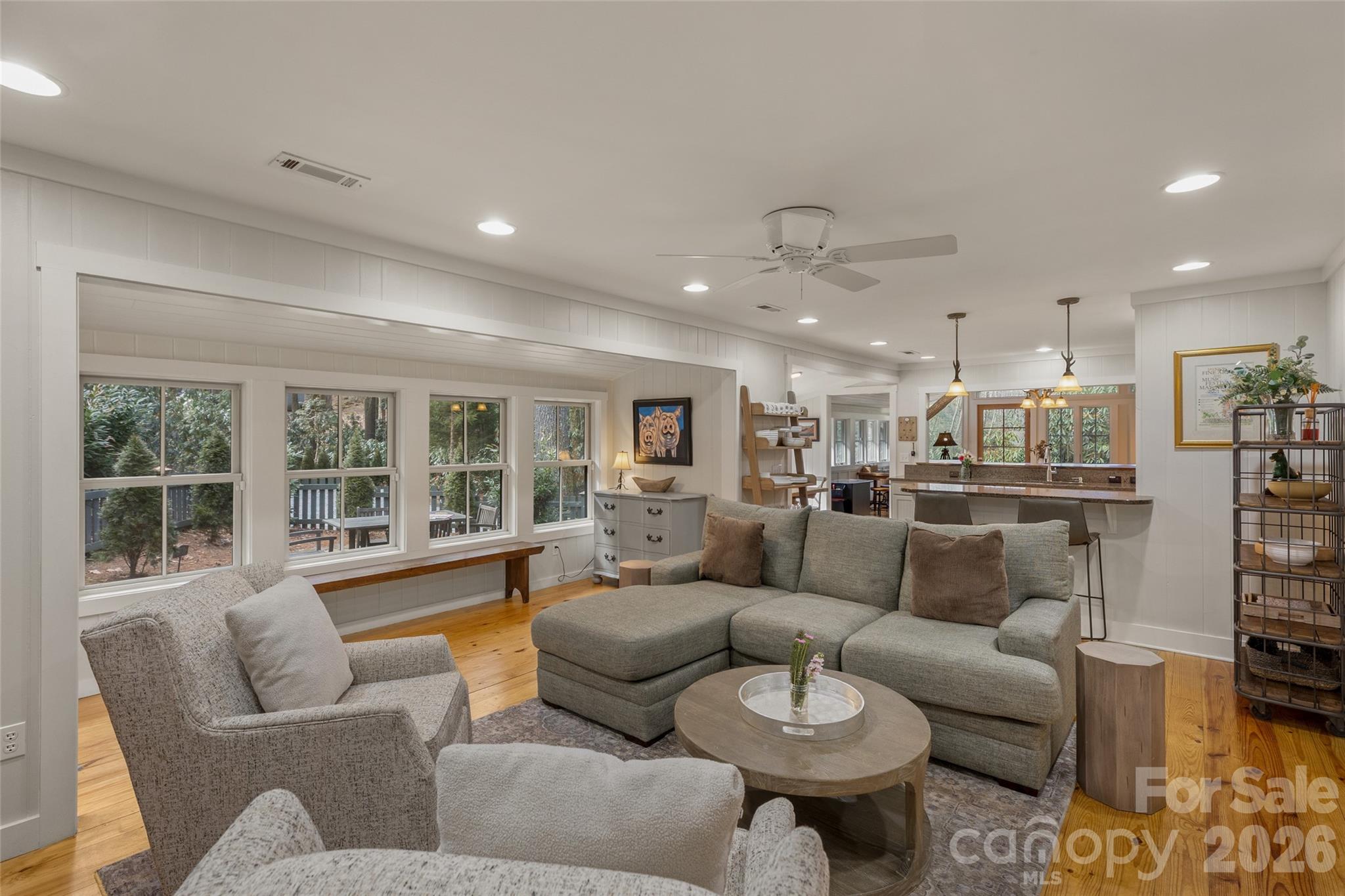 464 Franklin Road Highlands, NC 28741 - Photo 12 of 44 a living room with furniture and a large window
