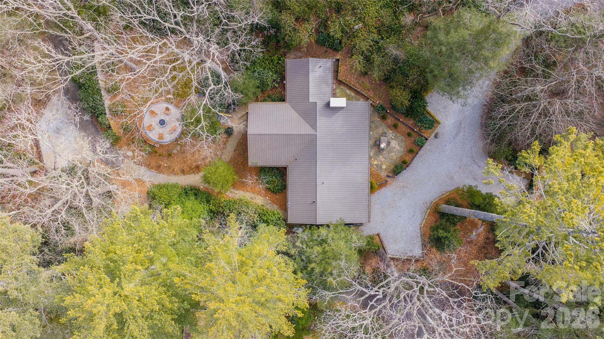 464 Franklin Road Highlands, NC 28741 - Photo 37 of 44 an aerial view of a house with a yard