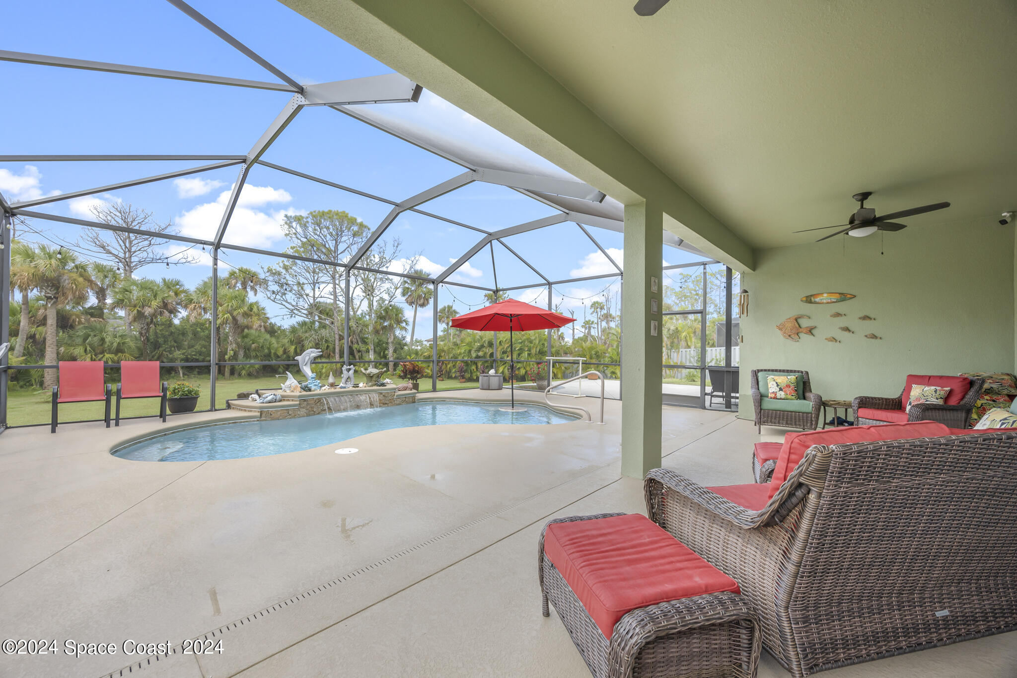 4227 Preservation Circle Melbourne, FL 32934 - Photo 36 of 50 UPGRADED POOL FOUNTAIN