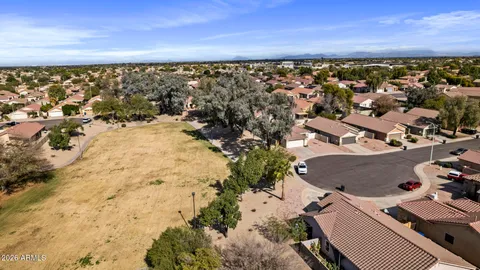 an aerial view of multiple house