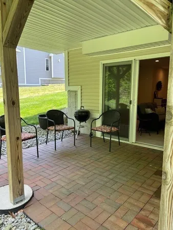 a view of deck with wooden floor and fence