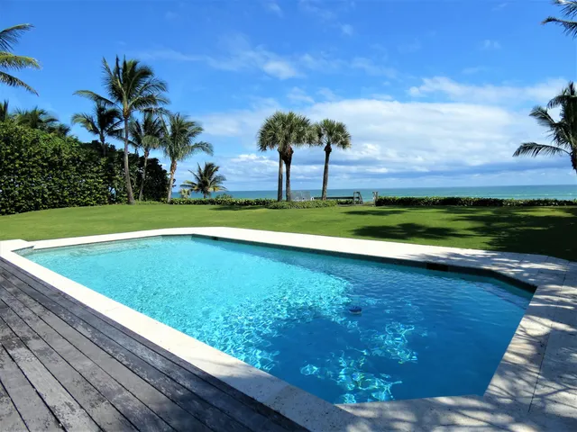 a view of a yard with an outdoor space