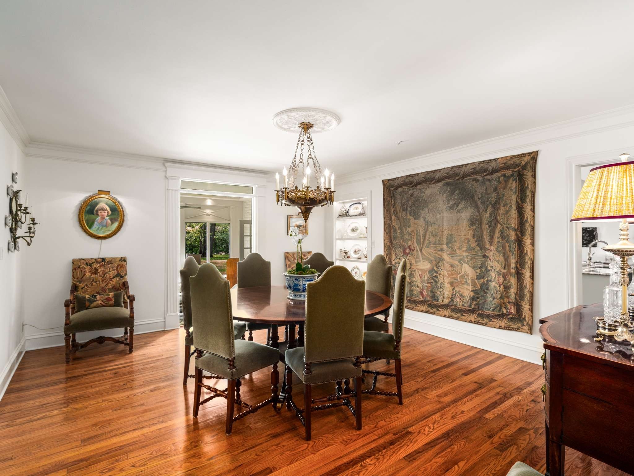 305 Davidson Road Nashville, TN 37205 - Photo 14 of 73 a dining room with furniture a window and wooden floor