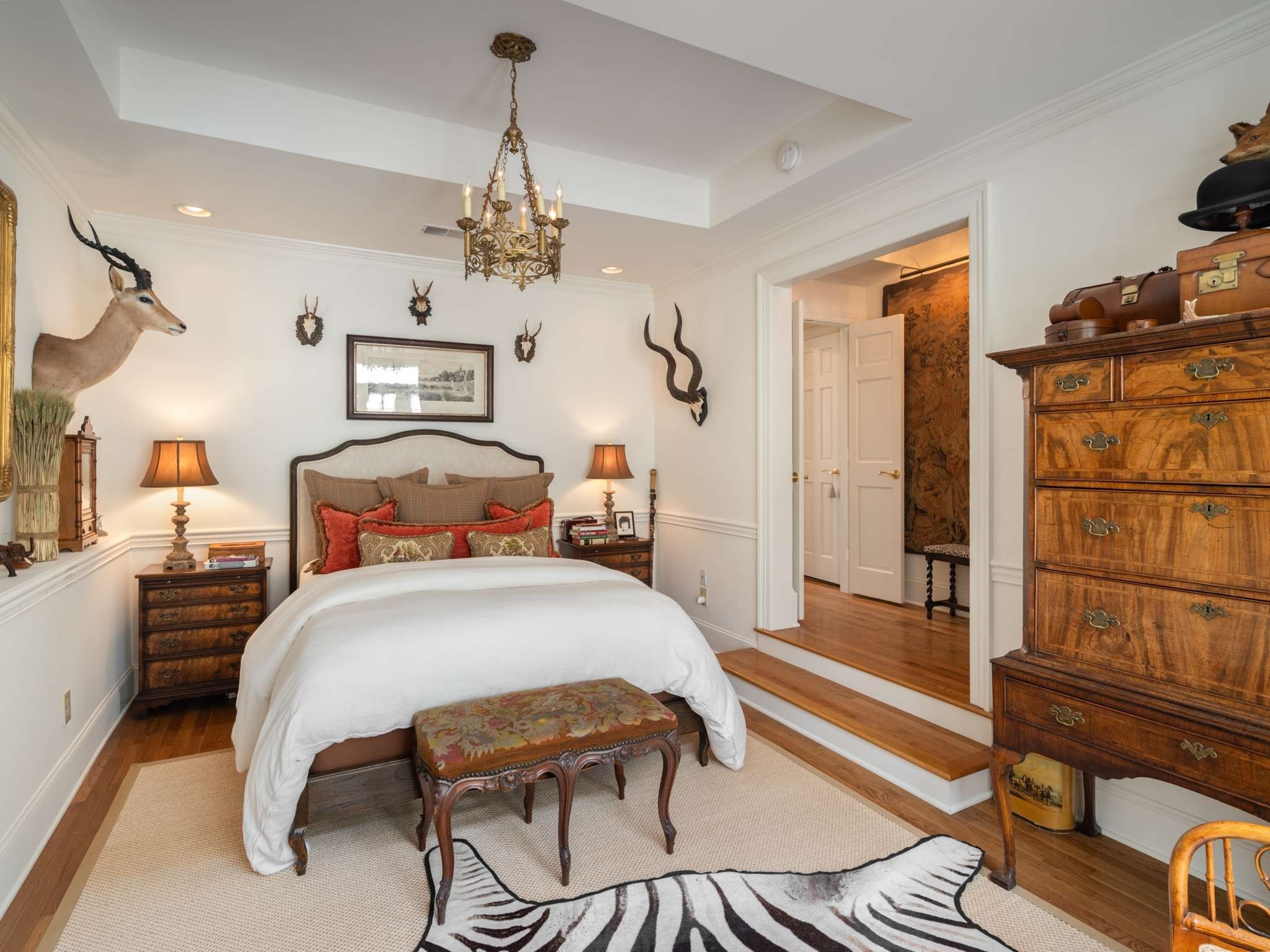 305 Davidson Road Nashville, TN 37205 - Photo 26 of 73 a bedroom with a bed and wooden floor