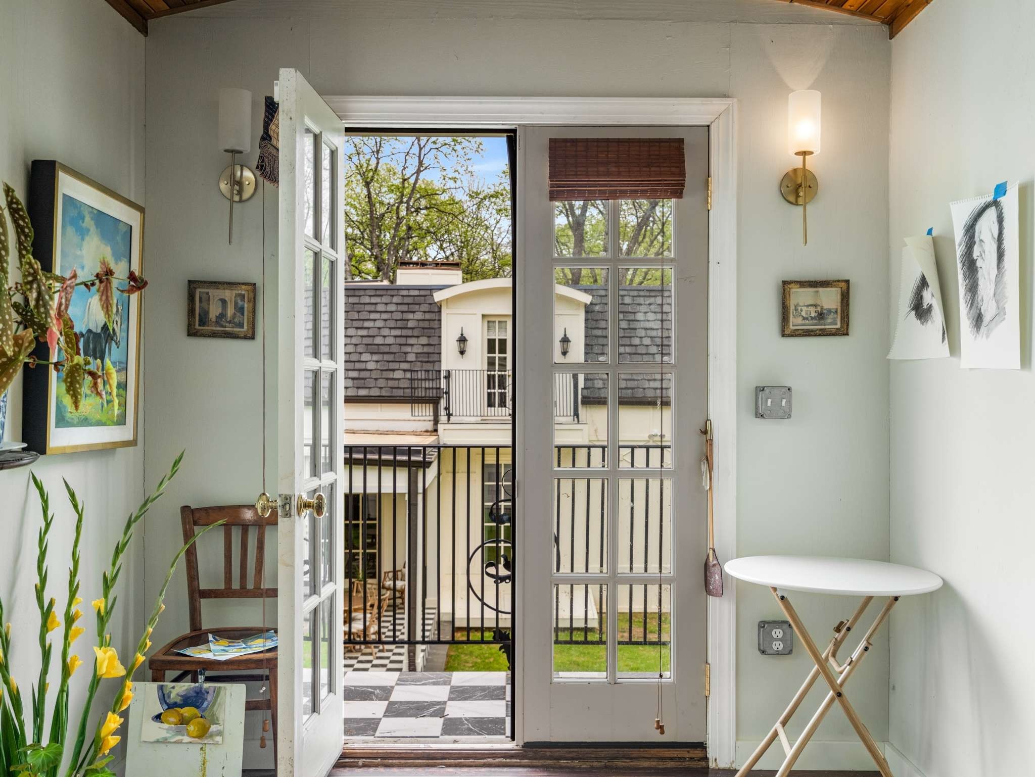305 Davidson Road Nashville, TN 37205 - Photo 60 of 73 a view of front door and porch with furniture