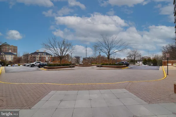 a city view with tall buildings