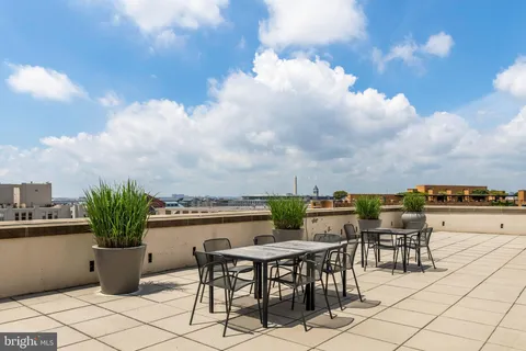 a view of outdoor space with seating