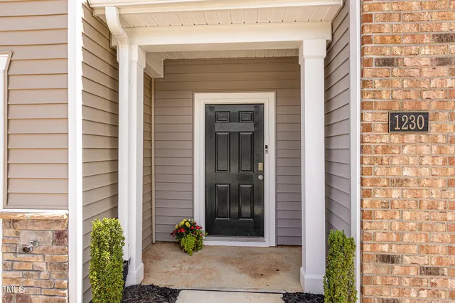 a front view of a building