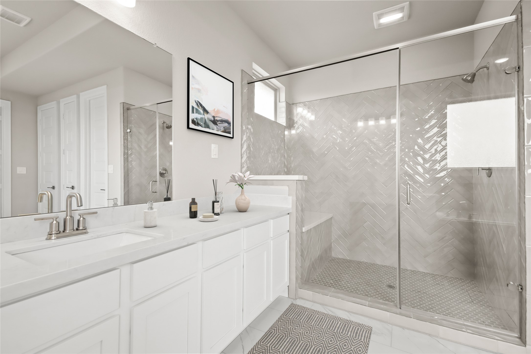 136 Peninsula Point Drive Montgomery, TX 77356 - Photo 18 of 34 Large walk-in shower in the owner's bath