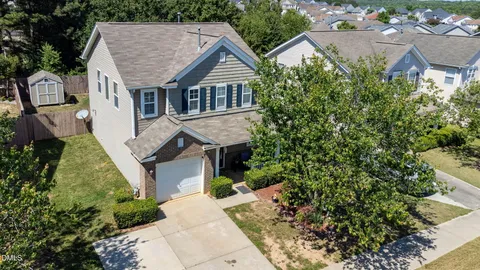 an aerial view of multiple house