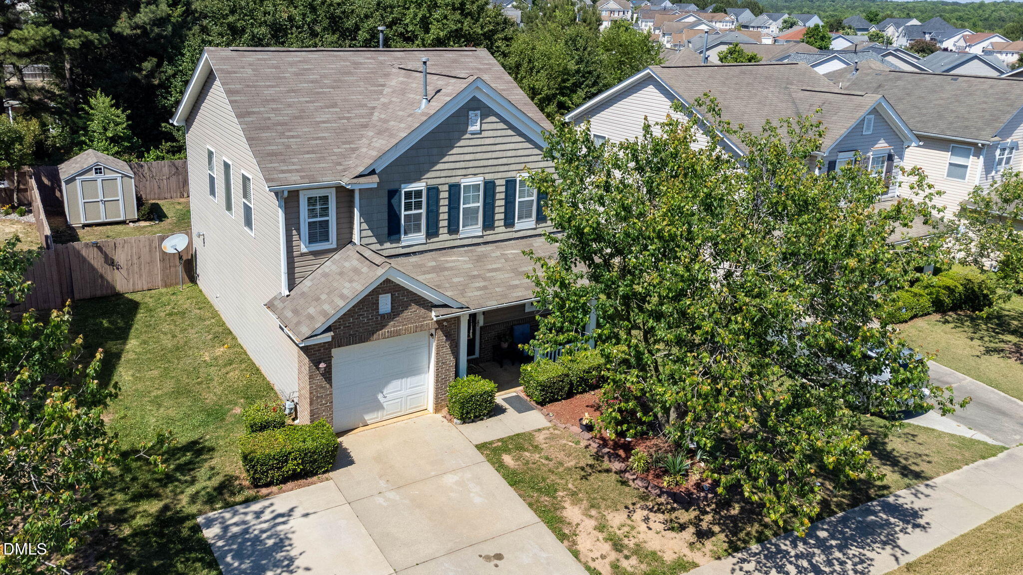 3713 Marshlane Way Raleigh, NC 27610 - Photo 34 of 38 an aerial view of a house